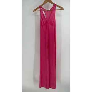 Vintage Vanity Fair Slip Dress Nightgown Women's Size Small Pink‎ Long